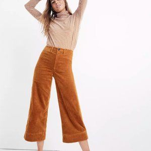 Emmett Wide-Leg Crop Pants in Corduroy